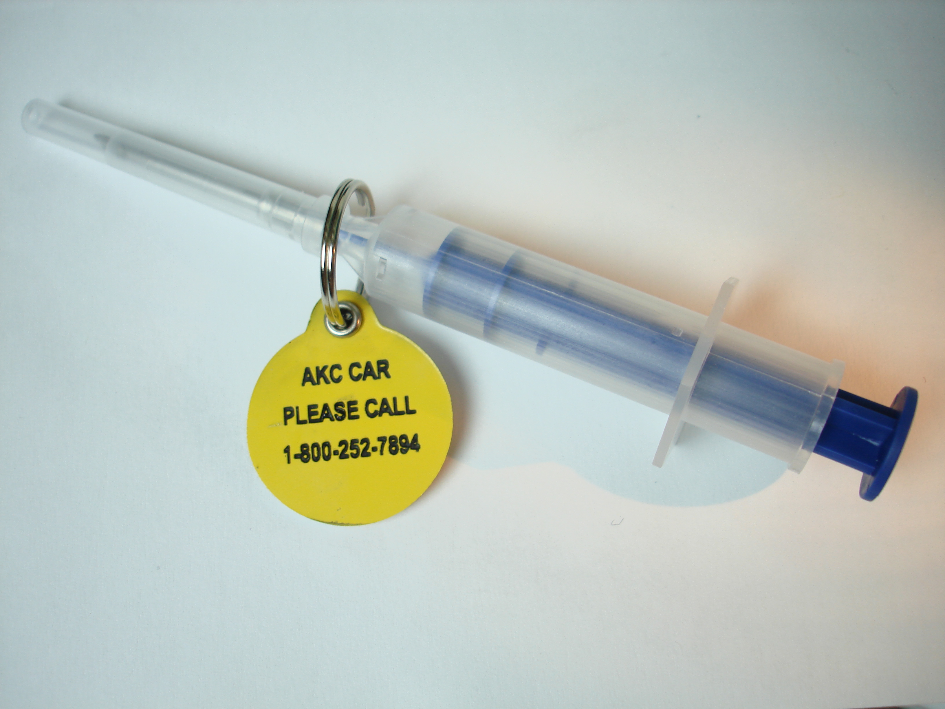 Microchip and AKC CAR collar tag