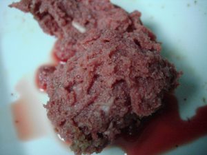 Vital Cat thawed raw food